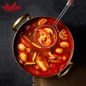 Best Utensils Asian Kitchen Stainless Steel Spider Strainer Professional Wire Skimmer with Spiral Mesh (7-Inch Strainer Basket)