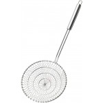 Best Utensils Asian Kitchen Stainless Steel Spider Strainer Professional Wire Skimmer with Spiral Mesh (7-Inch Strainer Basket)