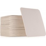 Square Plain Off White Coasters 4 Inches (50)