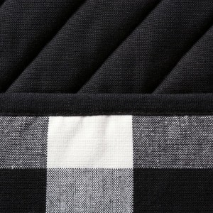 DII Buffalo Check Kitchen Collection, Classic Farmhouse Kitchen Set, Potholder, Black & White, 2 Piece