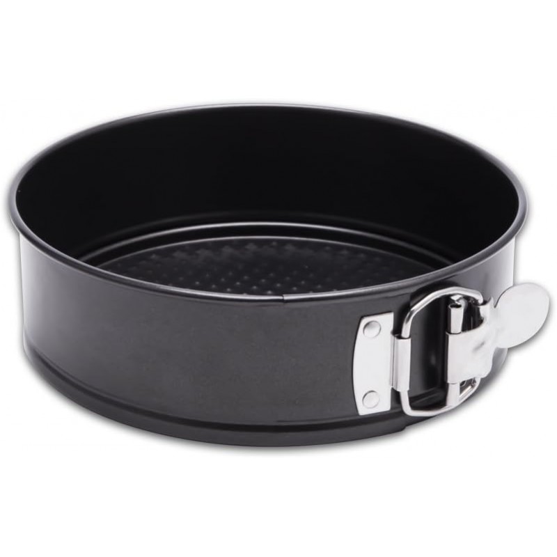 HIWARE 9 Inch Non-stick Cheesecake Pan Springform Pan with Removable Bottom/Leakproof - Black