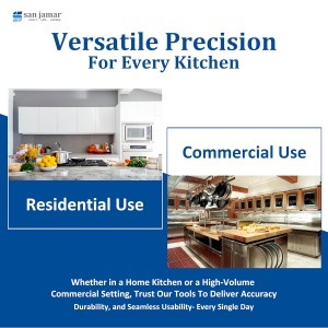 San Jamar Escali Promzr M-Series Digital Scale with Display Hold for Kitchens and Restaurants, Metal, 33 Pound, Silver