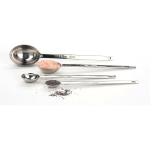 RSVP International Measuring Spoons, Long, Stainless Steel