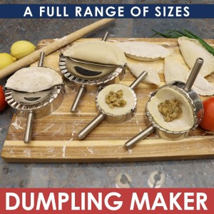 Best Utensils Stainless Steel Ravioli Mold Pierogi Dumpling Maker Wrapper Pastry Dough Cutter Kitchen Accessories (L: 4.5 inch)