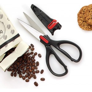 Farberware Self-Sharpening Stainless Steel All-Purpose Shears with Edgekeeper Sleeve