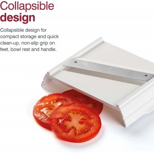 Zyliss Slicer - Food Cutter with Dishwasher Safe Blade & Pieces - Kitchen Tool for Easy & Effortless Slicing - Multipurpose Tool for Vegetables & More - 4-in-1 Slicer & Grater