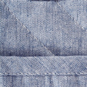 DII 100% Cotton Solid Chambray Kitchen Set, Oven Mitts, Blue, 2 Piece