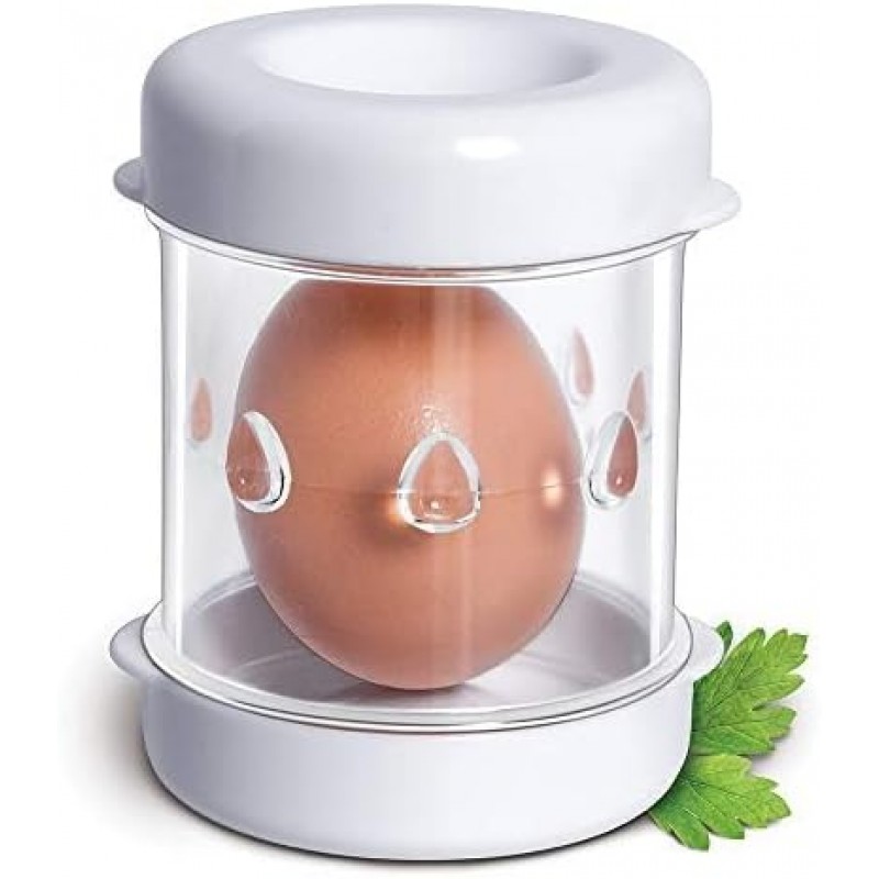 The Negg Boiled Egg Peeler White