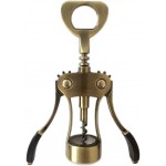 Wisdom Wing Corkscrew Wine and Bottle Opener for cork and cap antique bronze color