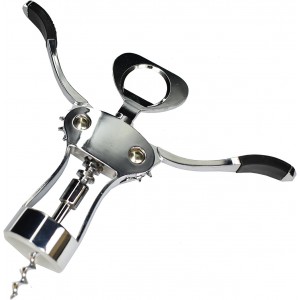 6777-a Uniware Heavy Duty Zinc Alloy Corkscrew Wine Opener, Two Arm Design,Angel Wings two arms