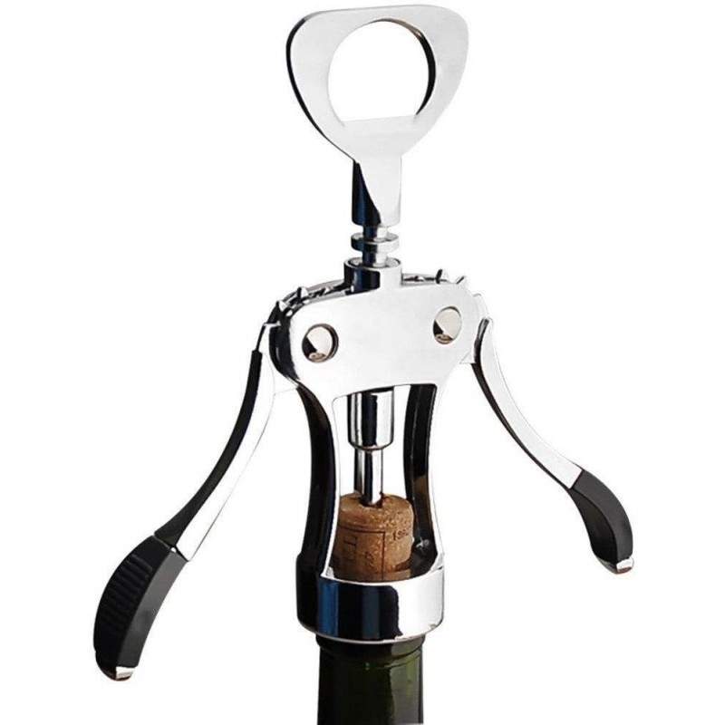 6777-a Uniware Heavy Duty Zinc Alloy Corkscrew Wine Opener, Two Arm Design,Angel Wings two arms
