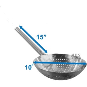 Stainless Steel Stir Fry Skimmer Strainer 25