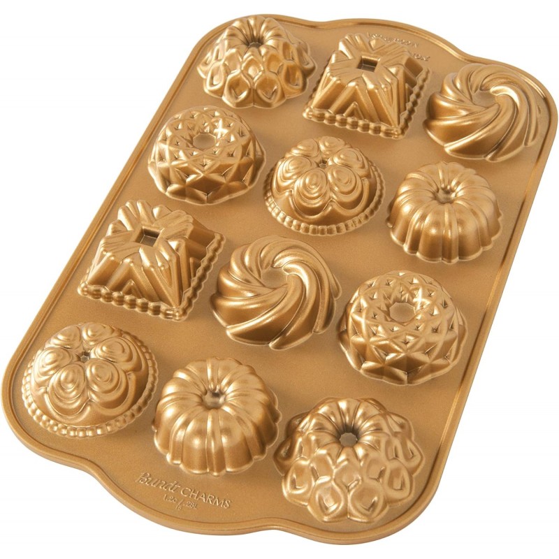 Nordic Ware Bundt Charms, 1.2 Cup, Gold