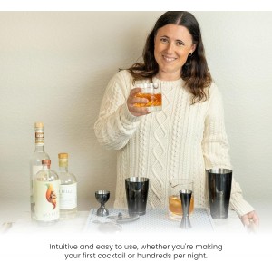 A Bar Above Hawthorne Strainer for Cocktails, Bar Strainer Cocktail, with High-Density Spring, Mirrored Stainless Steel Finish, Drink Strainer, Cocktail Strainer, for Boston Shakers and Mixing Glasses