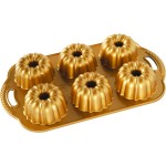 Nordic Ware Anniversary Bundtlette Pan, One Size, Gold