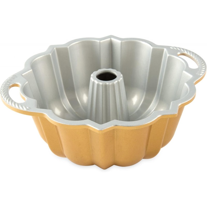 Nordic Ware Anniversary Bundt 6 Cup, Gold