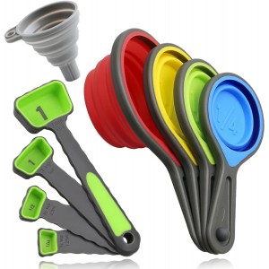 Measuring Cup and Spoon Set, Collapsible...