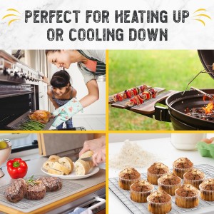 Checkered Chef Cooling Rack for Cooking and Baking - 8” x 11 ¾