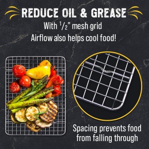 Checkered Chef Cooling Rack for Cooking and Baking - 8” x 11 ¾