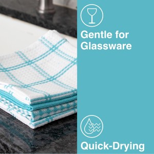 T-Fal Premium Waffle Dish Cloths: Highly Absorbent, Super Soft Long Lasting - 100% Cotton, 12