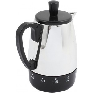 uxcell 4x3.4x2.2-Inch 60 Mins Mechanical Kitchen Time Meter Coffee Pot Design