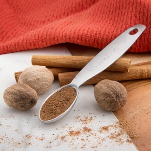 Spring Chef Stainless Steel Measuring Spoons Set of 7, Oval Metal Teaspoon & Tablespoon Measuring Spoons - Nesting Kitchen Gadgets For Baking & Cooking, Dual Measurements - Dry & Liquid Ingredients