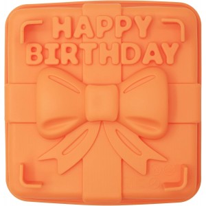 X-Haibei 8-inch Happy Birthday Gift Box Cake Pan Pizza Gelatinas Baking Silicone Square Mold