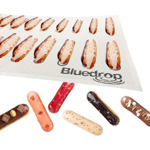 Bluedrop Eclair Baking Sheets Perforated Silicone Baking Mats For Bread Cookies Open Mesh Non Stick Oven Liner