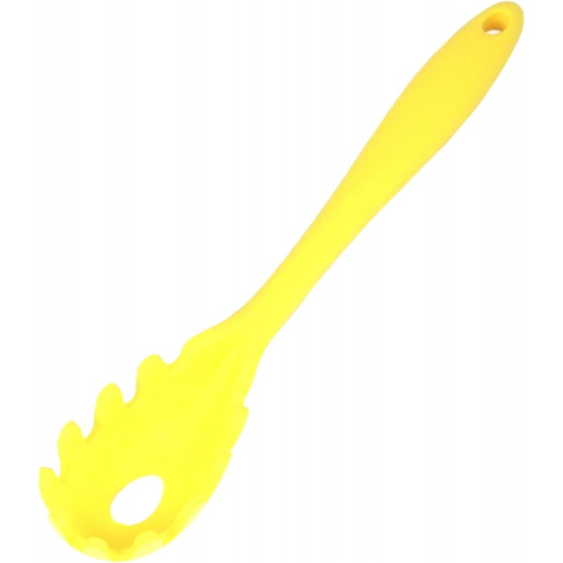 Chef Craft Premium Silicone Spaghetti/Pasta Fork, 11.5 inch, Yellow