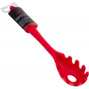 Chef Craft Premium Silicone Spaghetti/Pasta Fork, 11.5 inch, Red