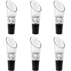 6 Pack Wine Pourer by QLL White