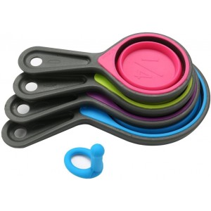 Collapsible Silicone Measuring Cups with...