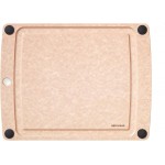 Epicurean All-In-One Cutting Board with Non-Slip Feet and Juice Groove, 14.5" × 11.25", Natural/Black