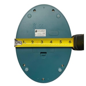 San Jamar Escali Digital Kitchen Scale, 11 lb Capacity, Tare Function, Precise Readout, Compact 8.5