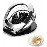 3 in 1 Egg Slicer, Egg Cutter Egg dicer for Boiled Eggs -Stainless Steel Wire with 3 Slicing Styles