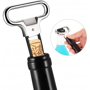 Ah-So Wine Opener Corkscrew Wine Bottle Opener Two-Prong Cork Puller