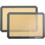Amazon Basics Silicone Rectangular Baking Mat, Non-Stick, Reusable, Dishwasher Safe, Food Safe, Heat Resistant, 16.5