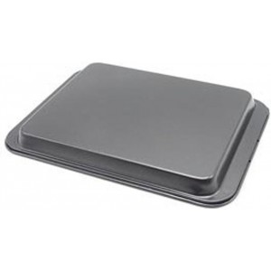 Little Small Baking Sheets Nonstick Set of 2 (9.5inch X 7.1inch) - SS&CC 8 Inch Nonstick Baking Toaster Oven Tray Cookie Sheets, 1 or 2 Person Household