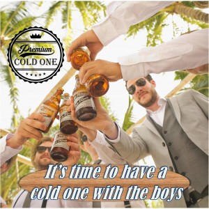 Bartender Bottle Openers, Beer Bottle Openers, Speed Openers 3 Pack by Premium Cold One. Professional Grade: Rubber Coated, Stainless Steel. Large, 7 inch