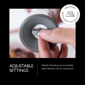 Cole & Mason Lincoln Duo Salt and Pepper Grinder Combo, Acrylic Combination Mill Includes Premium Salt and Peppercorns