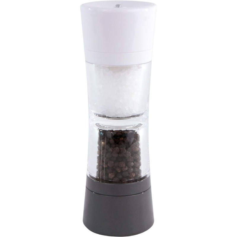 Cole & Mason Lincoln Duo Salt and Pepper Grinder Combo, Acrylic Combination Mill Includes Premium Salt and Peppercorns
