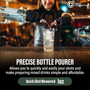 Screen Liquor Bottle Pourers Clear 12 Pourer