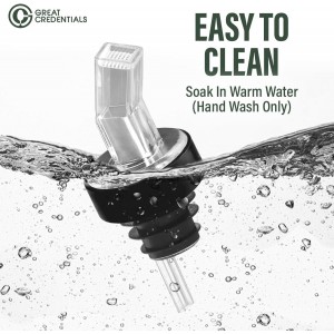 Screen Liquor Bottle Pourers Clear 12 Pourer