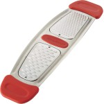 Rachael Ray Multi Stainless Steel Grater, Red Small