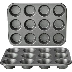 Amazon Basics Nonstick Muffin Pan, Set o...