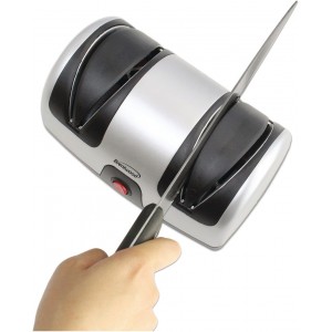 Brentwood TS-1001 2-Stage Electric Knife Sharpener, 9.80in. x 7.20in. x 4.80in.