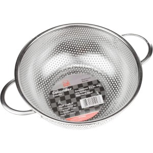 Chef Craft Select Microperforated Colander, 1.5 quart, Stainless Steel