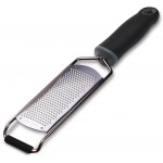 Stainless Steel Cheese Grater, Ergonomic Soft Handle Lemon Ginger Potato Zester with Plastic Cover