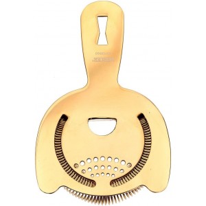 Barfly Heavy Duty Spring Bar Strainer, Gold Plated