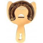 Barfly Heavy Duty Spring Bar Strainer, Gold Plated